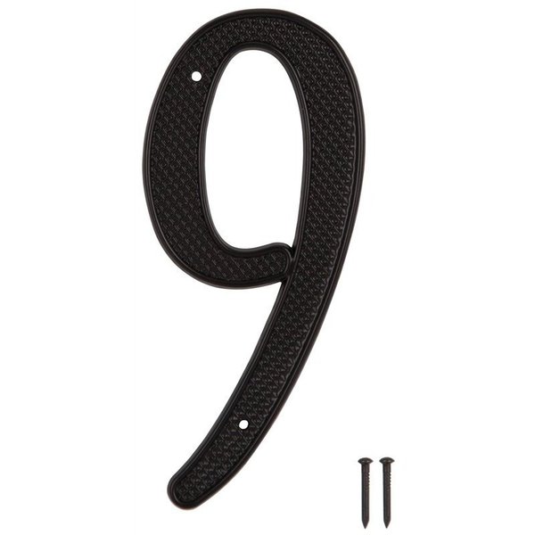 Prosource House Number 9 Black 4In N-019-PS